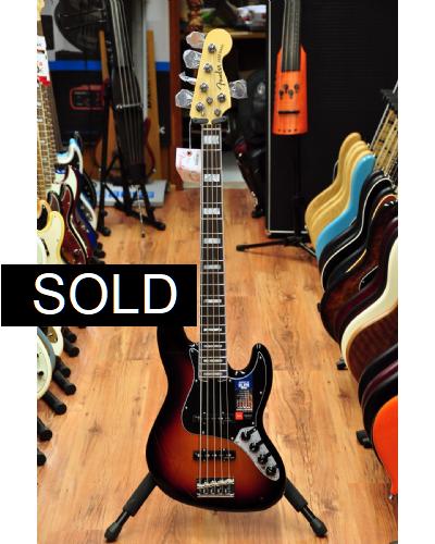 Fender American Elite Jazz Bas V Sunburst RW